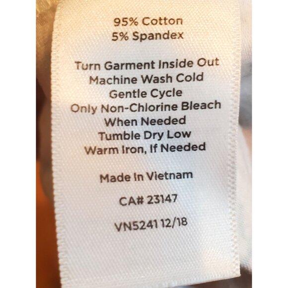 Talbots Petite XLP Tee With Scenic Print & Border Design - Picture 7 of 7